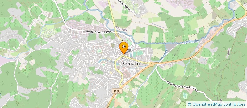 localisation de l'entreprise MONSIEUR JEAN QUENNOY à COGOLIN