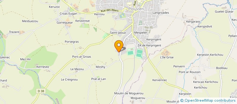 localisation de l'entreprise MONSIEUR JEAN QUERE  PLOUVIEN