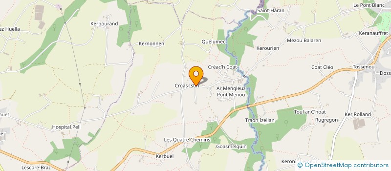 localisation de l'entreprise MONSIEUR JEAN QUERE  PLOUEGAT-GUERAND