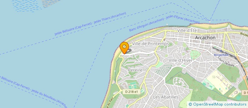 localisation de l'entreprise MONSIEUR JEAN QUEYROY  ARCACHON