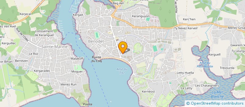 localisation de l'entreprise MONSIEUR JEAN QUILFEN  BENODET