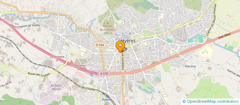 localisation de l'entreprise MONSIEUR JEAN QUILICHINI  HYERES