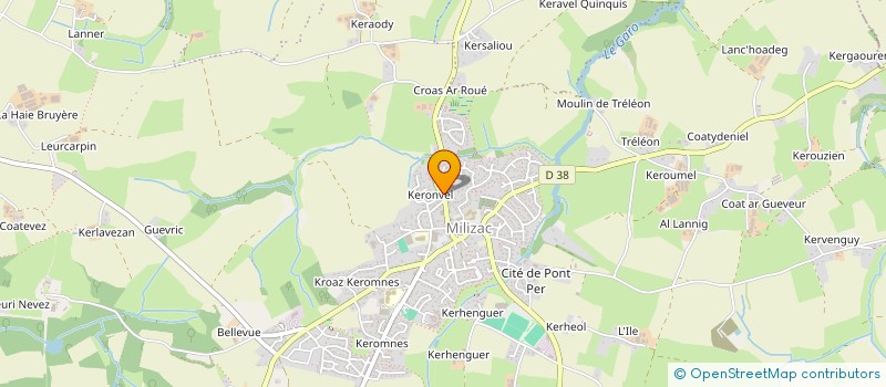 localisation de l'entreprise MONSIEUR JEAN QUILLEVERE à MILIZAC-GUIPRONVEL