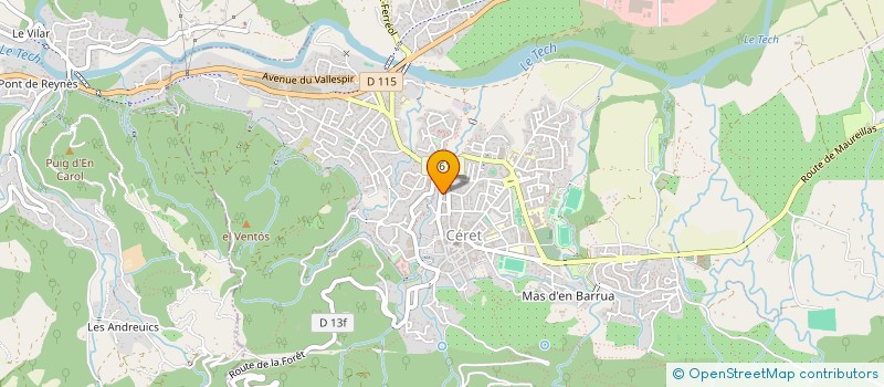 localisation de l'entreprise MONSIEUR JEAN QUINTANA  CERET