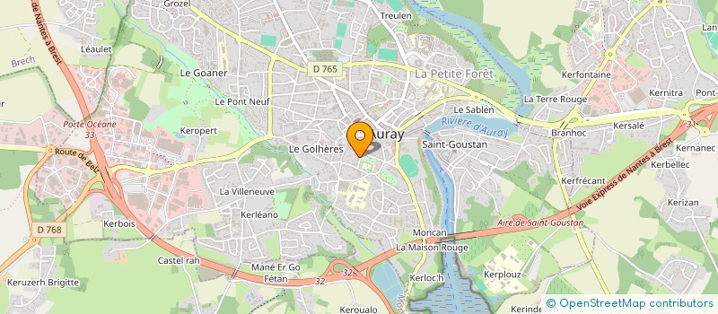 localisation de l'entreprise MONSIEUR JEAN QUINTRIC à AURAY