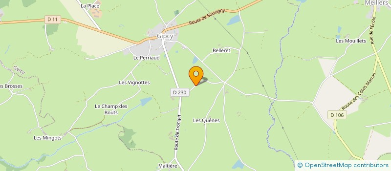 localisation de l'entreprise MONSIEUR JEAN RABET  SOUVIGNY