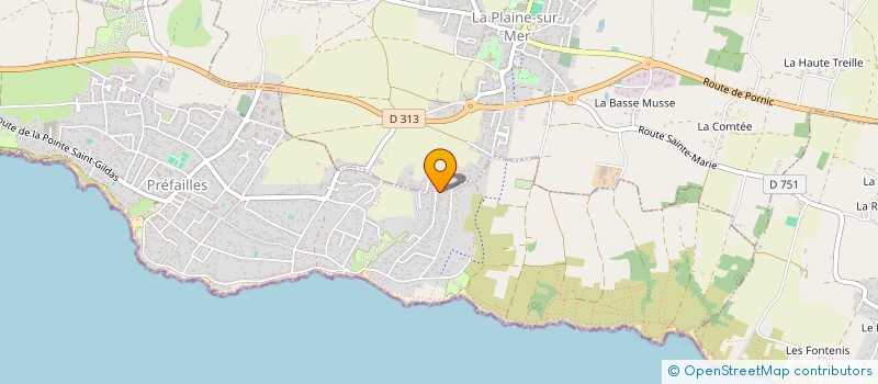 localisation de l'entreprise MONSIEUR JEAN RABILLE  PREFAILLES