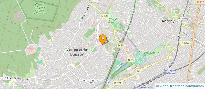 localisation de l'entreprise MONSIEUR JEAN RACCAH  VERRIERES-LE-BUISSON