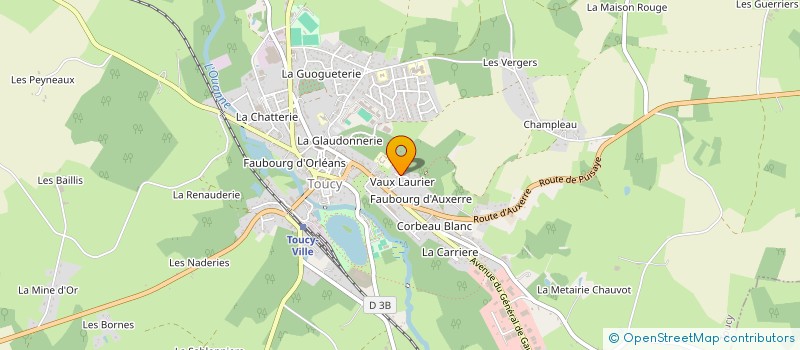 localisation de l'entreprise MONSIEUR JEAN RAGON  TOUCY