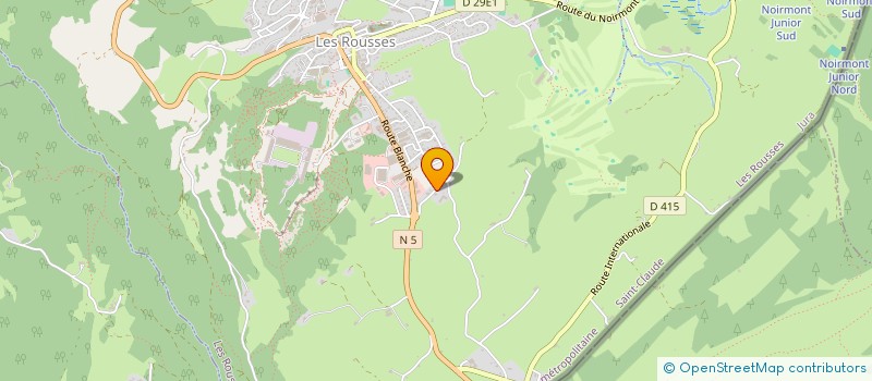 localisation de l'entreprise MONSIEUR JEAN RAGUIN  LES ROUSSES