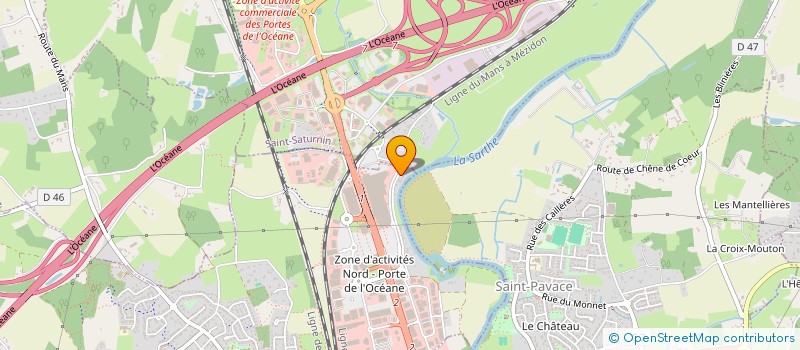 localisation de l'entreprise MONSIEUR JEAN RAMBOURG  LA CHAPELLE-SAINT-AUBIN