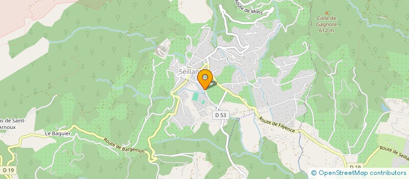 localisation de l'entreprise MONSIEUR JEAN RANCHIER  SEILLANS