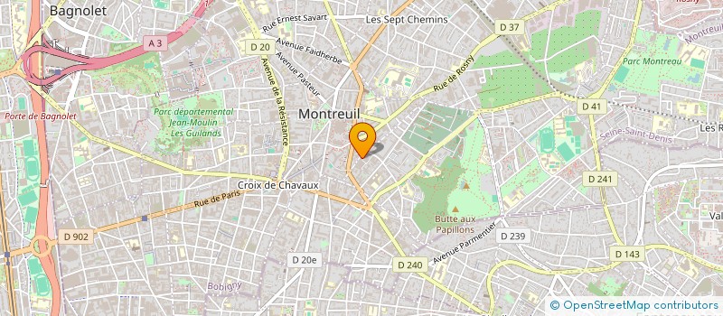 localisation de l'entreprise MONSIEUR JEAN RANOUX à MONTREUIL