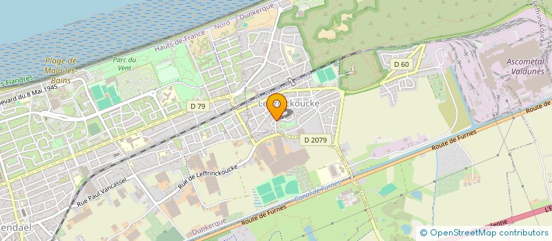 localisation de l'entreprise MONSIEUR JEAN RAOULT  LEFFRINCKOUCKE