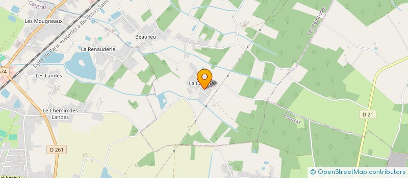 localisation de l'entreprise MONSIEUR JEAN RAPEAU  LES PEINTURES