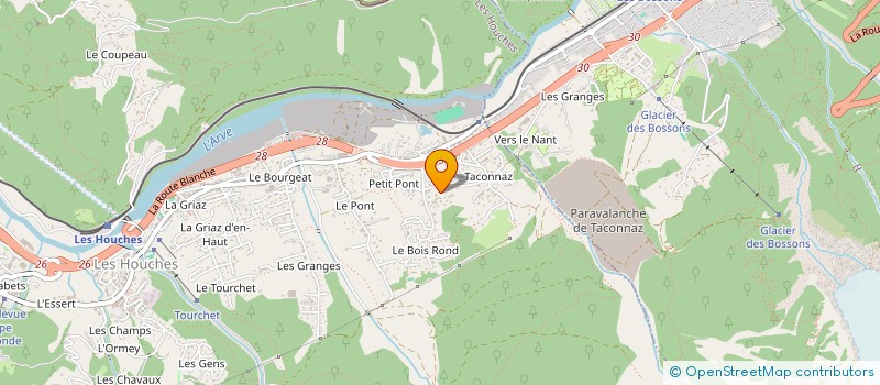 localisation de l'entreprise MONSIEUR JEAN RAPHOZ à LES HOUCHES