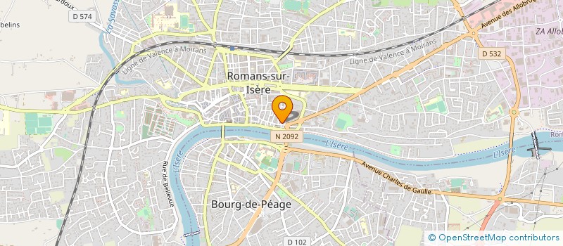 localisation de l'entreprise MONSIEUR JEAN RASPAIL à ROMANS-SUR-ISERE