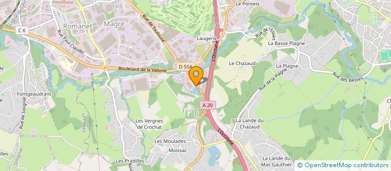 localisation de l'entreprise MONSIEUR JEAN RATEAUD à LIMOGES
