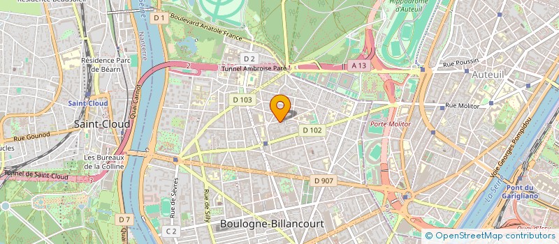 localisation de l'entreprise MONSIEUR JEAN RAUDOT GENET DE CHATENAY à BOULOGNE-BILLANCOURT