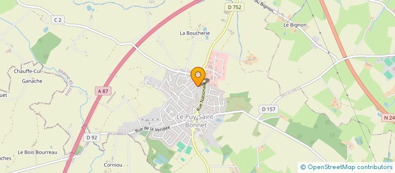 localisation de l'entreprise MONSIEUR JEAN RAUTURIER à CHOLET
