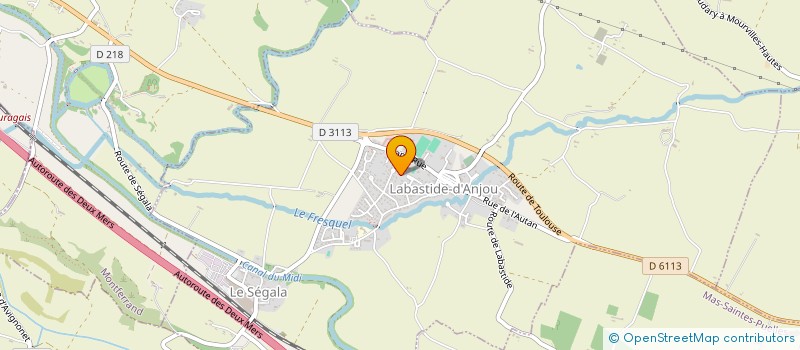 localisation de l'entreprise MONSIEUR JEAN RAUZY  LES CASSES