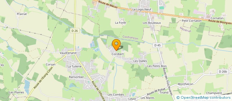 localisation de l'entreprise MONSIEUR JEAN RAVASSEAU  MEZERIAT