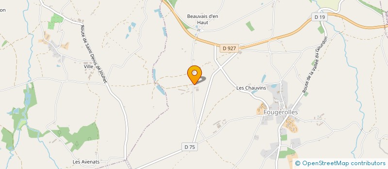 localisation de l'entreprise MONSIEUR JEAN RAVEAU à FOUGEROLLES