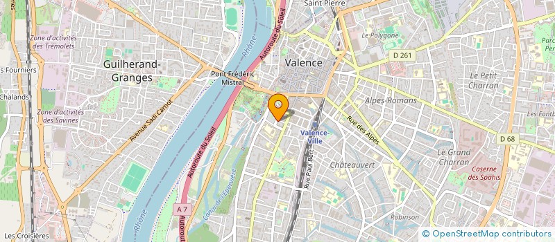 localisation de l'entreprise MONSIEUR JEAN RAVEL  VALENCE