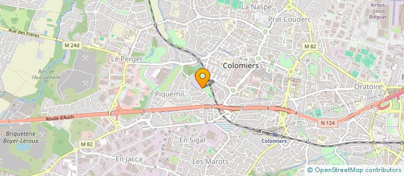 localisation de l'entreprise MONSIEUR JEAN RAYMOND à COLOMIERS