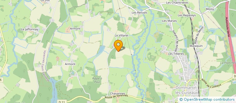 localisation de l'entreprise MONSIEUR JEAN RAYMOND  DOMMARTIN-LES-CUISEAUX