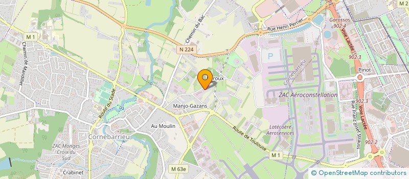 localisation de l'entreprise MONSIEUR JEAN RAYMOND  CORNEBARRIEU