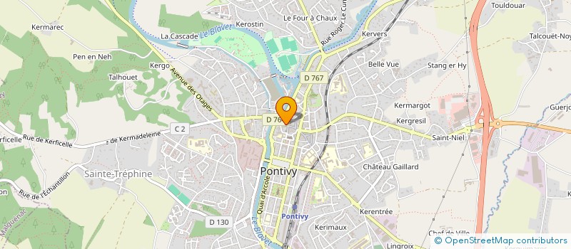 localisation de l'entreprise MONSIEUR JEAN-RAYMOND CHAPELET  PONTIVY