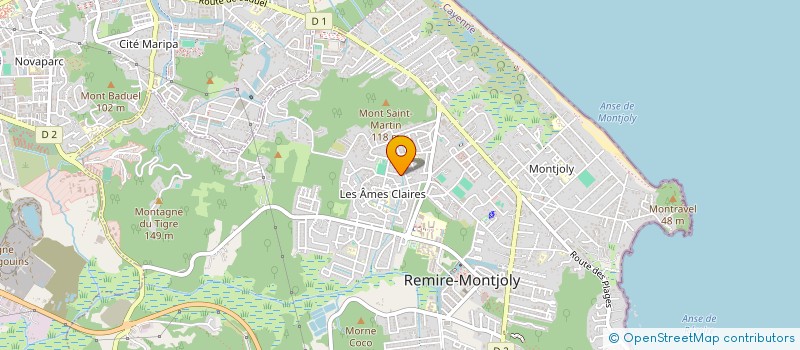 localisation de l'entreprise MONSIEUR JEAN RAYMOND DE BERTIN D'AVESNES  REMIRE-MONTJOLY