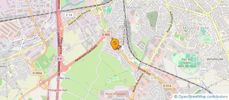 localisation de l'entreprise MONSIEUR JEAN-RAYMOND GIMENEZ  PERPIGNAN