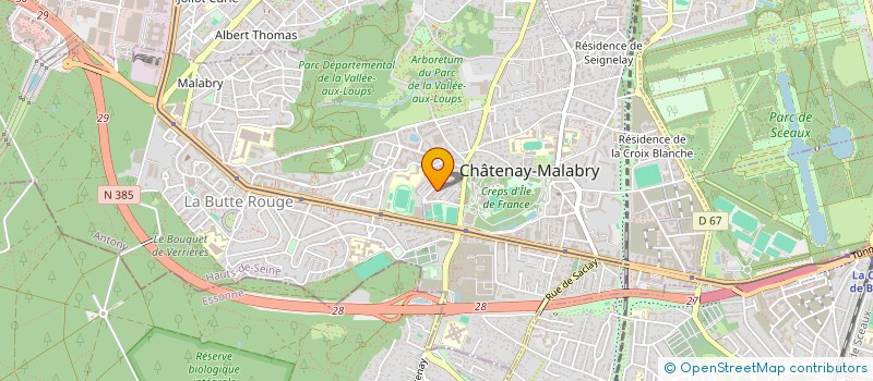 localisation de l'entreprise MONSIEUR JEAN RAYMOND KOUAO  CHATENAY-MALABRY