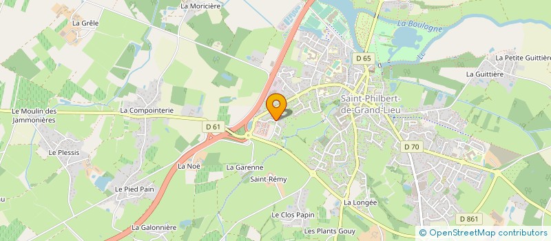 localisation de l'entreprise MONSIEUR JEAN RAYMOND UZEL  SAINT-PHILBERT-DE-GRAND-LIEU