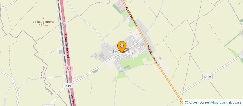 localisation de l'entreprise MONSIEUR JEAN RAYMOND WATTIEZ  BIEFVILLERS-LES-BAPAUME