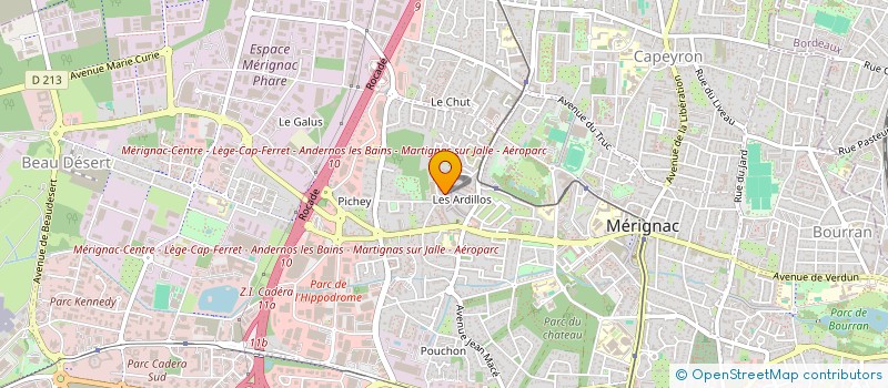 localisation de l'entreprise MONSIEUR JEAN-RAYNALD ENAULT  MERIGNAC