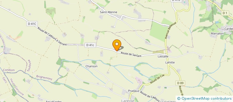 localisation de l'entreprise MONSIEUR JEAN RAYNALD GOUPE  LAREOLE