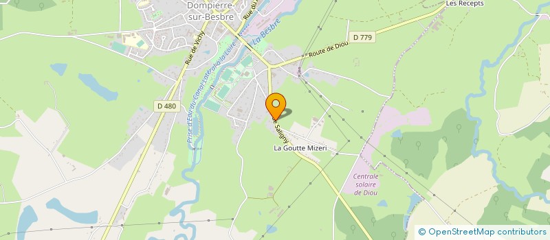 localisation de l'entreprise MONSIEUR JEAN RAYNAUD  DOMPIERRE-SUR-BESBRE