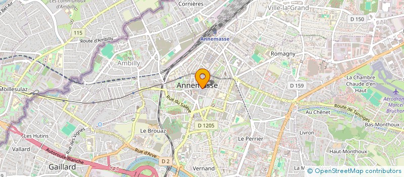 localisation de l'entreprise MONSIEUR JEAN RAZEAU à ANNEMASSE