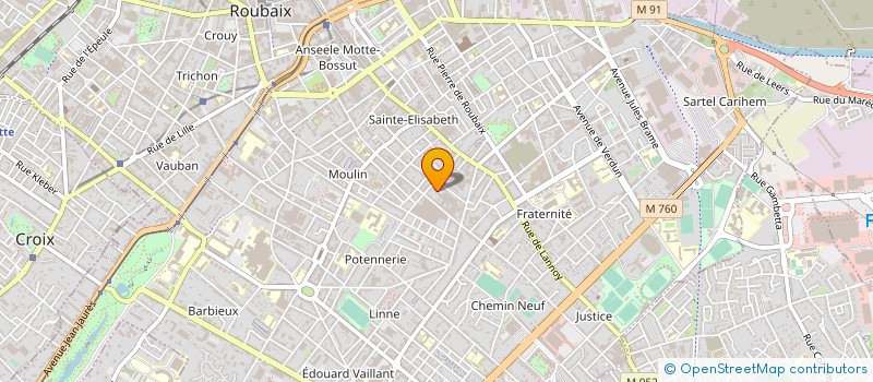 localisation de l'entreprise MONSIEUR JEAN REANT à ROUBAIX