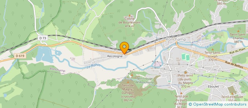 localisation de l'entreprise MONSIEUR JEAN RECEVEUR  RONCHAMP