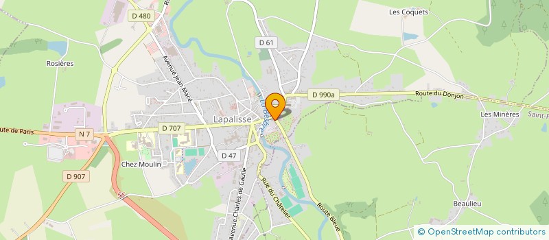 localisation de l'entreprise MONSIEUR JEAN RECOLIN-BLARDON  LAPALISSE