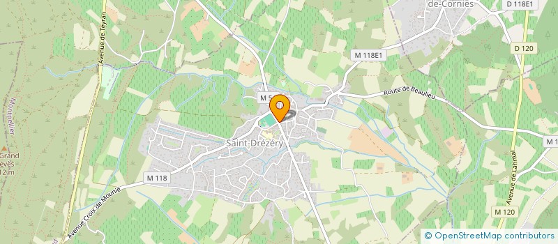 localisation de l'entreprise MONSIEUR JEAN REGIS  SAINT-DREZERY