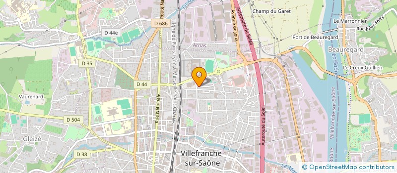 localisation de l'entreprise MONSIEUR JEAN-REGIS NIRAGIRE à VILLEFRANCHE-SUR-SAONE