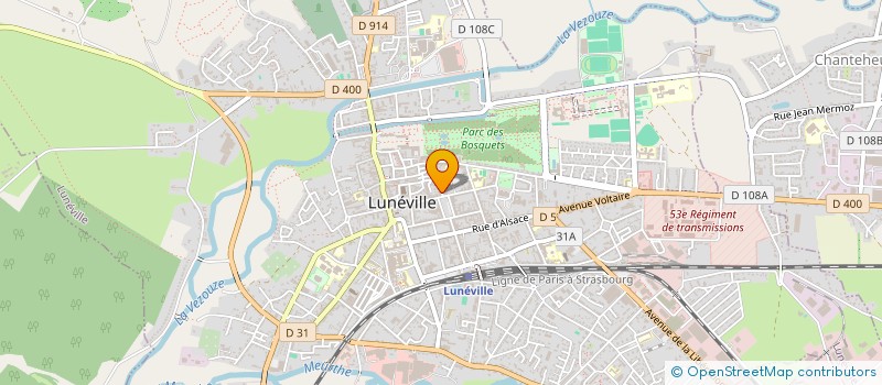 localisation de l'entreprise MONSIEUR JEAN REGNAUX  LUNEVILLE