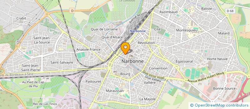 localisation de l'entreprise MONSIEUR JEAN REGNE  NARBONNE