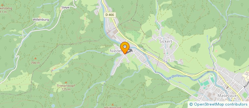 localisation de l'entreprise MONSIEUR JEAN REITZER  MASEVAUX-NIEDERBRUCK