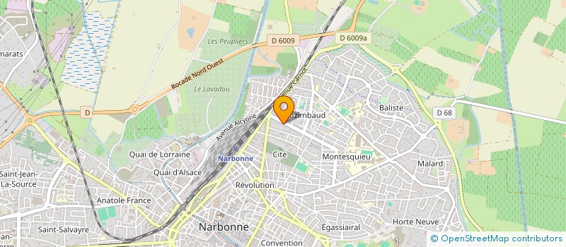 localisation de l'entreprise MONSIEUR JEAN REIX à NARBONNE